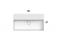 Раковина Globo Le Lastre IN066 65 х 37 схема 3
