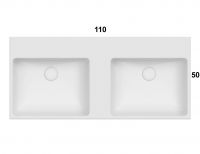 Раковина Globo I Classici SCQ110 110x50 схема 3