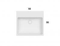 Раковина Globo I Classici SCQ55 55x50 схема 3