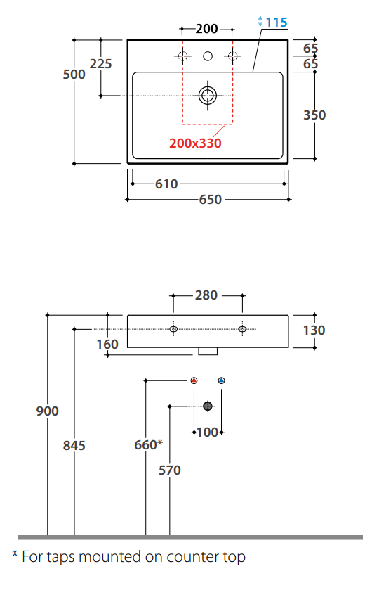 Раковина Globo I Classici SCQ65 65x50 ФОТО