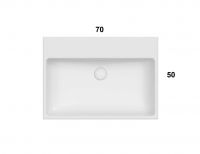 Раковина Globo I Classici SCQ70 70x50 схема 3