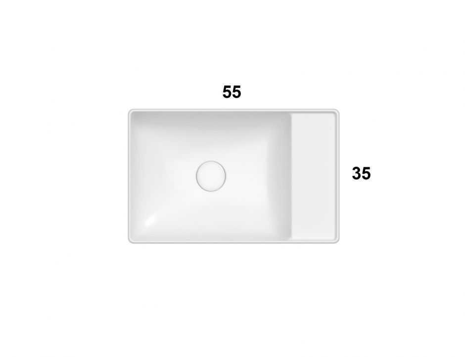 Накладная раковина Globo Le Lastre TE055 55x35 ФОТО