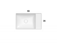 Накладная раковина Globo Le Lastre TE055 55x35 схема 3 Накладная раковина Globo Le Lastre TE055 55x35 схема 3