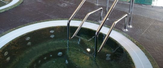 СПА бассейн с мозаикой Aquavia Oasis d250 см на шесть человек 250х250 схема 11