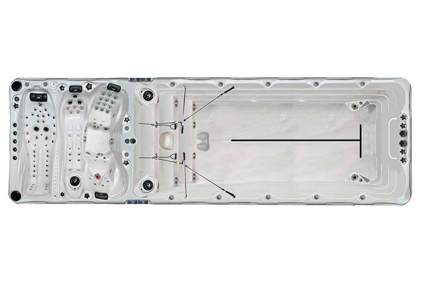 Плавательный спа бассейн passion spas sport swimspa energy deep