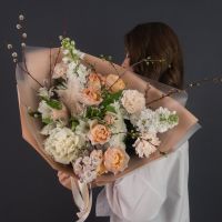 Нежный букет в кремовых тонах