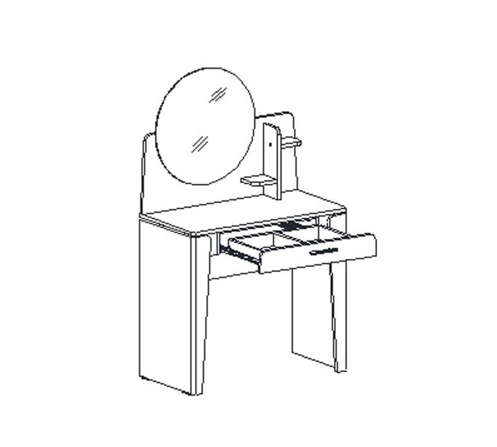 Мальта Стол туалетный с надстройкой