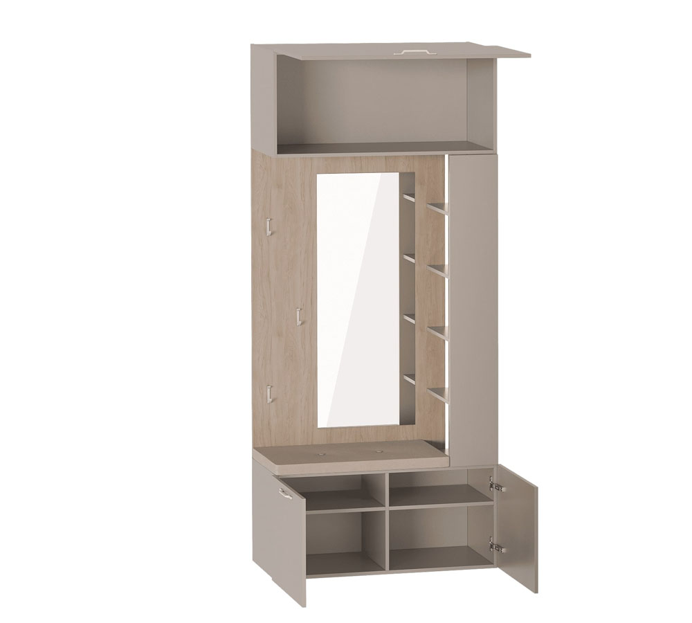 Вешалка с зеркалом "Джерси" прихожая