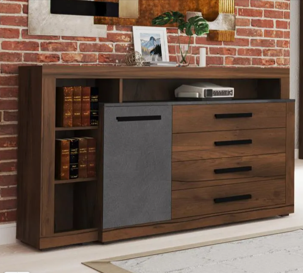 Тумба c дверцей и 4 ящиками "Глазго" спальня