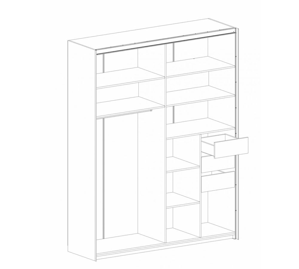 Модульная спальня Глазго, композиция 2