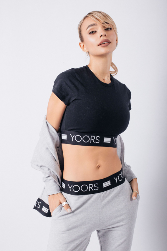 Спортивный костюм женский тройка: топ, штаны и ветровка