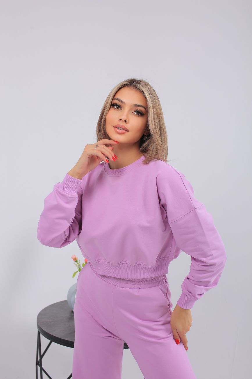 Костюм короткий розовый