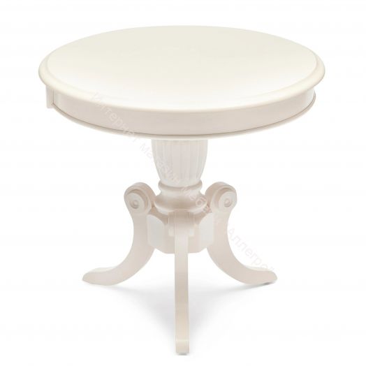 Стол MEEN ( MO-ET ) дерево гевея/мдф, 59х59х55см, ivory white (слоновая кость 2-5)