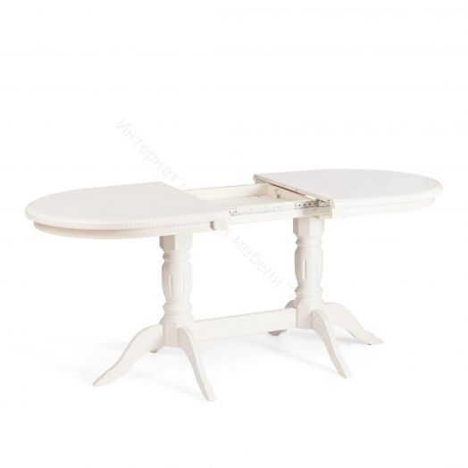 Стол COPPOLA бук, мдф, 140+40x80x77см, Ivory white