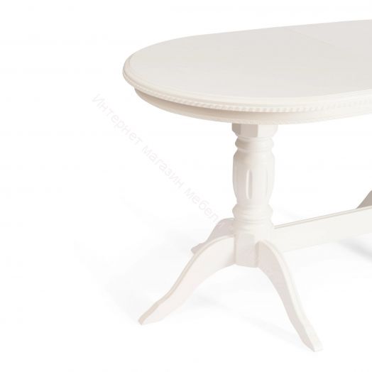 Стол COPPOLA бук, мдф, 140+40x80x77см, Ivory white