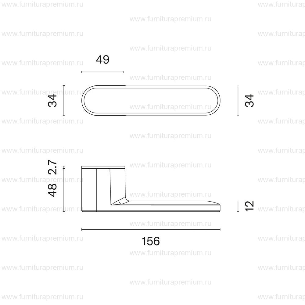 Ручка Aprile Guava RTH L WC