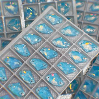 DeLuxe Пришивные Стразы Aqua_Opal Галактик 12*19 мм