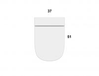 Напольный унитаз Globo Stockholm LA002 51x37 см схема 3