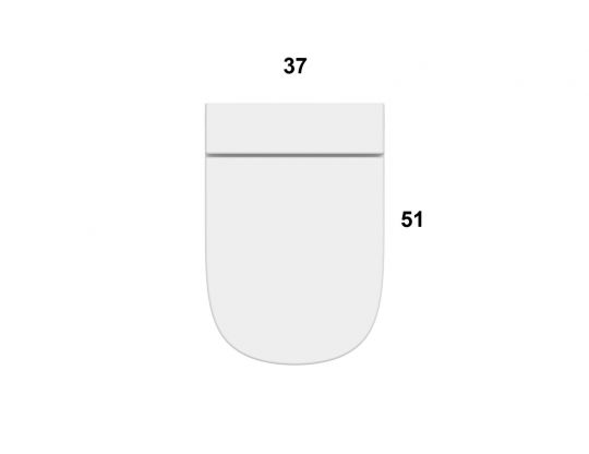 Напольный унитаз Globo Stockholm LA002 51x37 см схема 3