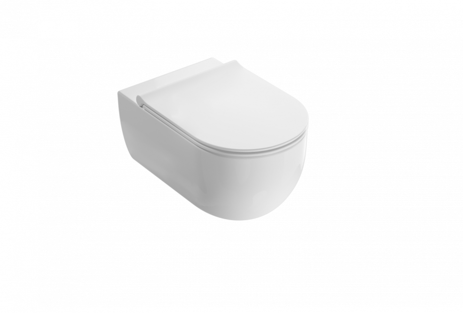 Подвесной безободковый унитаз Globo Mode MES02 53x34 см