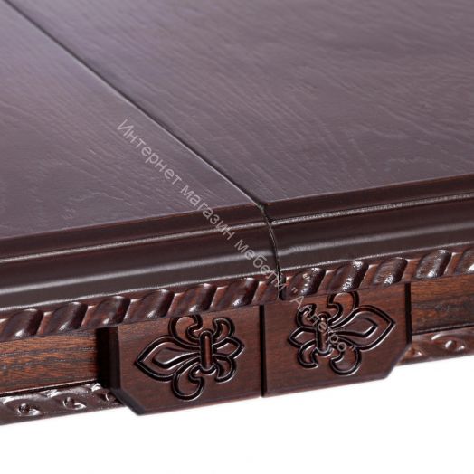 Стол COPPOLA бук, мдф, 140+40x80x77см, Tobacco, узор прямой