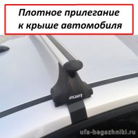 Багажник на крышу Toyota Corolla с 2013 г, Атлант: аэродинамические дуги и опоры типа Е
