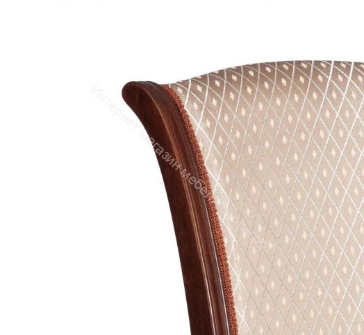 Стул VERSAL мягкое сидение бук, 51х48х106 см, Tobacco, жаккард коричневый