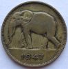 Слон 5 франков Бельгийское Конго 1947