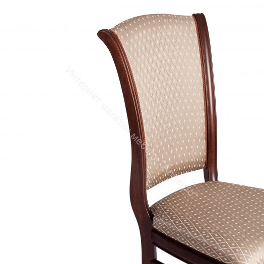 Стул VERSAL мягкое сидение бук, 51х48х106 см, Tobacco, жаккард коричневый