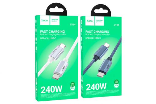 Кабель для быстрой зарядки Type-C-Type-C 240 Вт Hoco U134