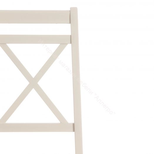 Стул Picasso ( PC-SC ) дерево гевея, 45х53х97см, ivory white (слоновая кость 2-5), Ткань клетка мелкая (S505-18)