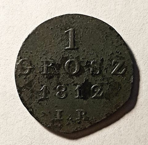 1 грош 1812 Польша Герцогство Варшавское Война с Россией