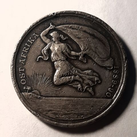 Медаль 1890 Германия RARE Восточная Африка Война