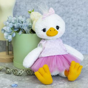 Набор для пошива текстильной игрушки - Утенок (девочка в розовом)