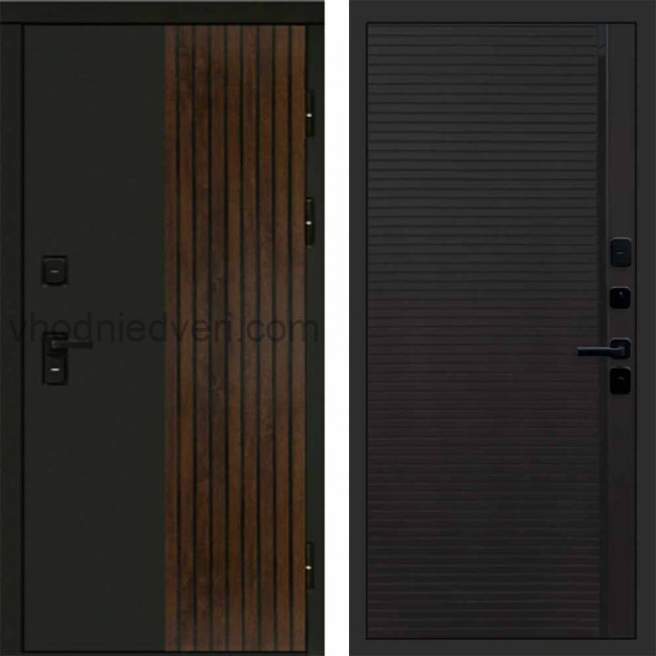 Входная дверь Termo-door Премиум винорит Форт Дуб с терморазрывом - Porte black