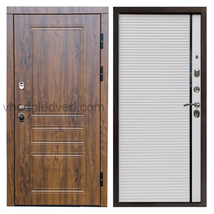 Входная дверь Termo-door Премиум винорит Орегон Дуб с терморазрывом - Porte white