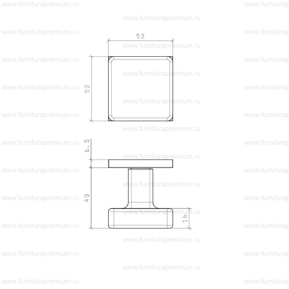 Ручка-кноб Aprile Mora Q 7S
