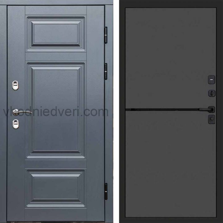 Входная дверь Termo-door Премиум винорит Грей с терморазрывом - Нео Графит