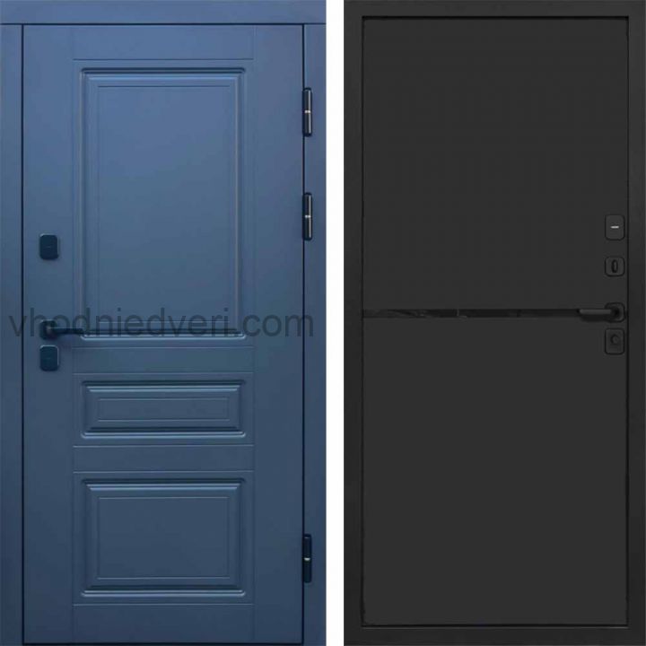 Входная дверь Termo-door Премиум винорит Орегон Графит с терморазрывом - Нео Black