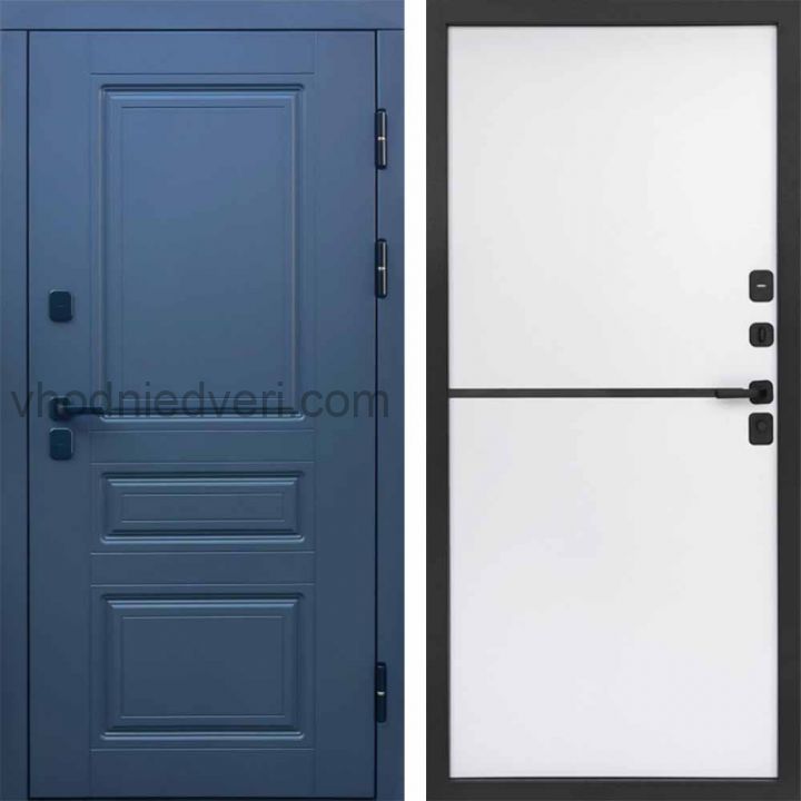Входная дверь Termo-door Премиум винорит Орегон Графит с терморазрывом - Нео White