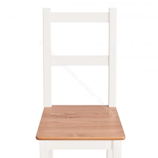 Стул Соната / Sonata chair массив сосны, 41х50х95 см, антик/белый