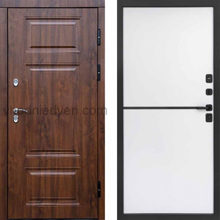 Входная дверь Termo-door Премиум винорит Дуб с терморазрывом - Нео White