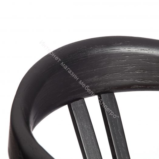 Стул VALI дерево вяз/бечевка, черный, 50х46х77 см