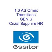 1.6 AS Ormix Transitions Gen S Crizal Sapphire HR