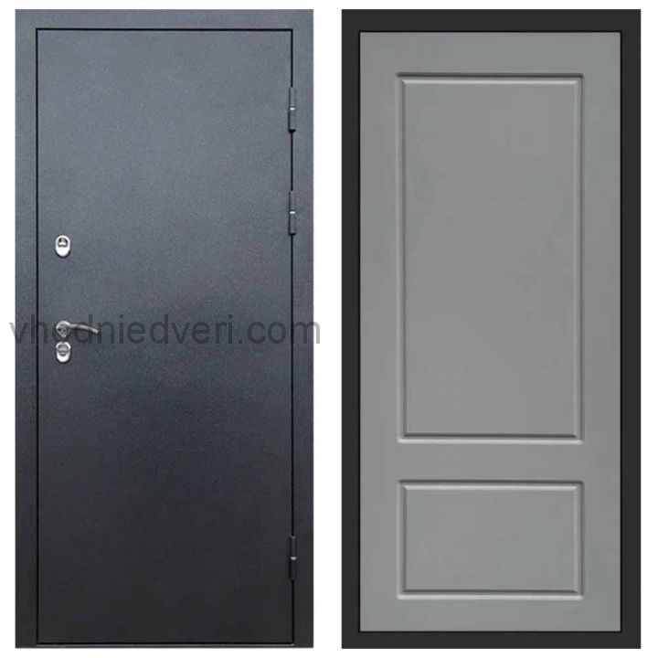 Входная дверь Termo-door Сибирь Антик серебро с терморазрывом - Марсель Грей софт