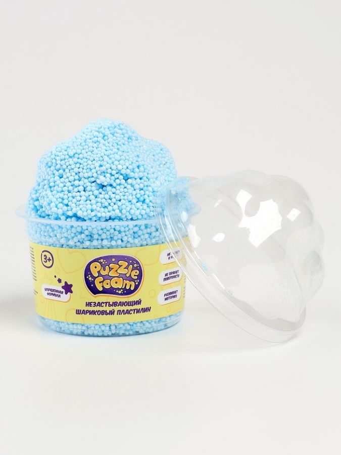 Шариковый пластилин Crazy Clay, с фигурной крышкой облако FM052