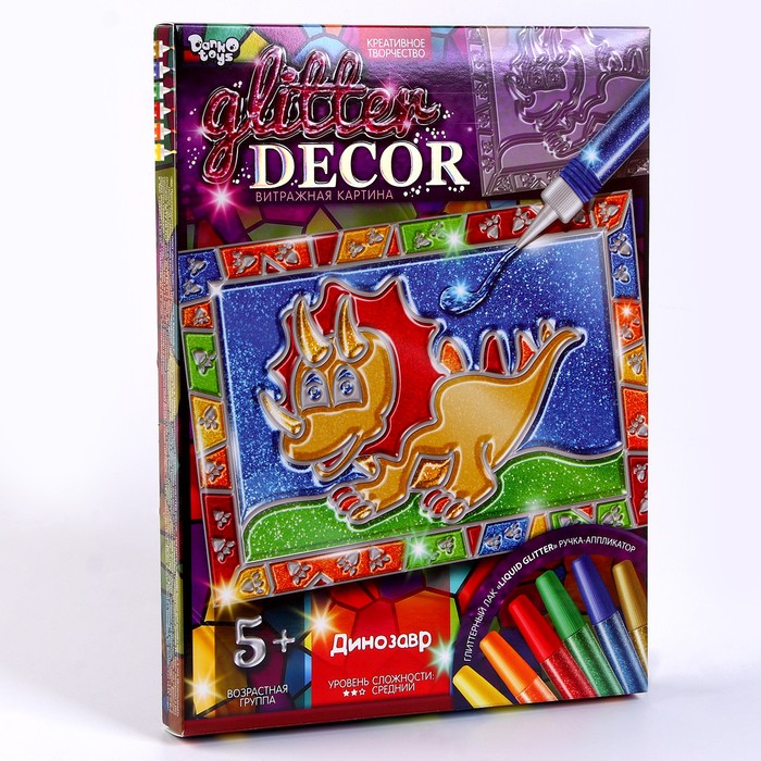Набор креативного творчества «Витражная картина» серии GLITTER DECOR