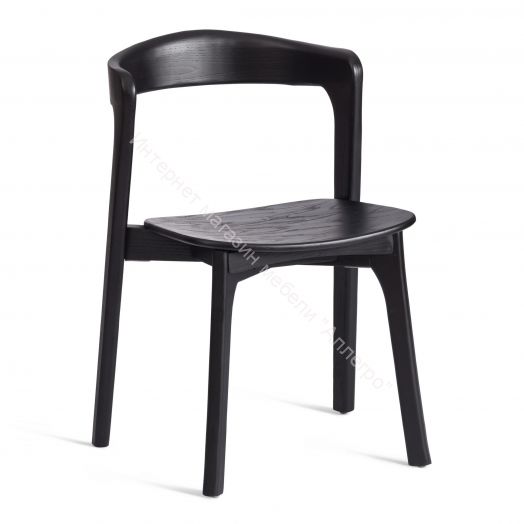 Стул ASGARD дерево вяз, Чёрный, 48х43х76 см