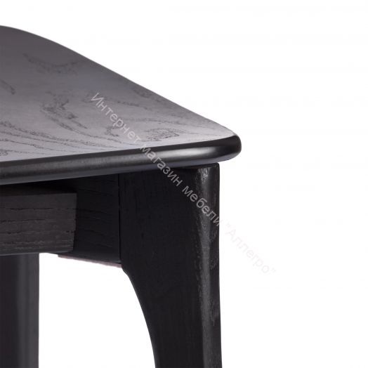 Стул ASGARD дерево вяз, Чёрный, 48х43х76 см