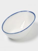 Салатник Magistro Blue Lagoon, 550 мл, 18.1?14.2 см, фарфор, белый
